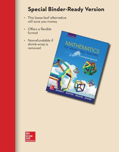 Loose Leaf for Mathematics for Elementary Teachers: A Conceptual Approach