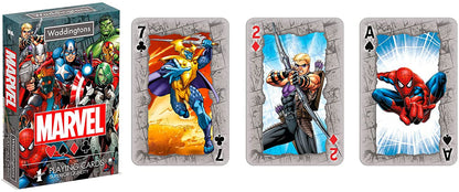 Waddingtons Number 1 Marvel Universe Playing Card Game, play with your favourite superheroes including Iron Man, Spider-Man and Captain America, gift and toy for boys, girls and adults Aged 6 plus