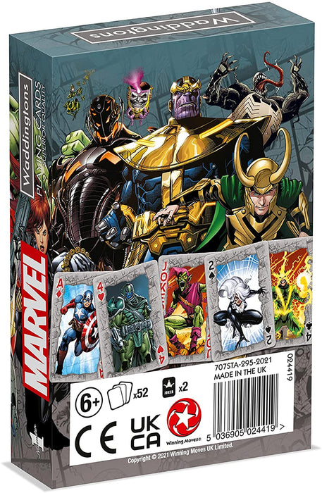 Waddingtons Number 1 Marvel Universe Playing Card Game, play with your favourite superheroes including Iron Man, Spider-Man and Captain America, gift and toy for boys, girls and adults Aged 6 plus