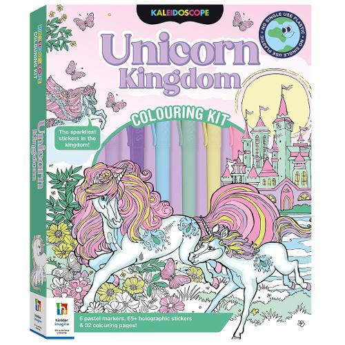 Kaleidoscope Colouring Kit Pastel Unicorns and More