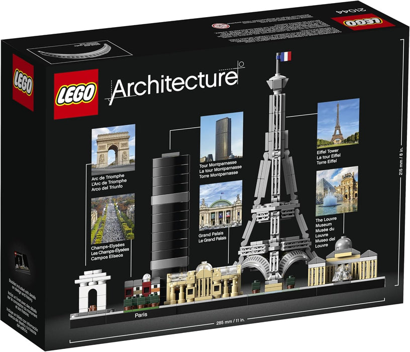 LEGO Architecture Paris Model Building Set for Adults with Eiffel Tower and The Louvre Model, Skyline Collection, Office Home Décor, Collectible Gift Idea for Women, Men, Her or Him 21044