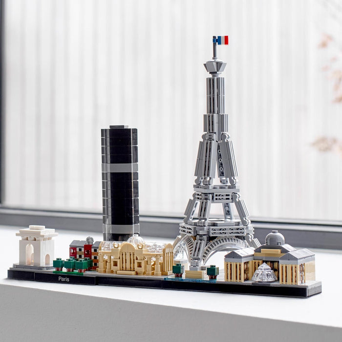 LEGO Architecture Paris Model Building Set for Adults with Eiffel Tower and The Louvre Model, Skyline Collection, Office Home Décor, Collectible Gift Idea for Women, Men, Her or Him 21044