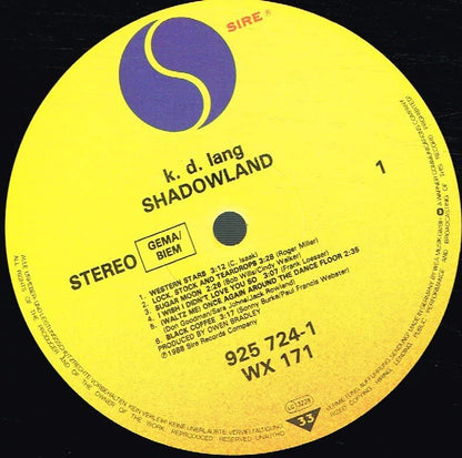 Lp-K.D. Lang-Shadowland