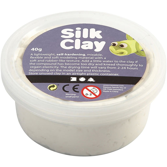 Creativ 100263 40 g Silk Clay, White