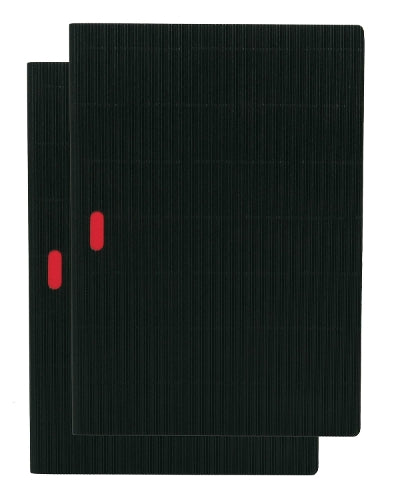 Black / Black (set of two) A4 Lined Notebooks