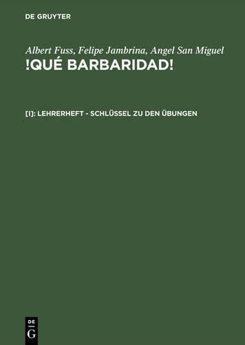 Lehrerheft – Schlüssel zu den Übungen (German Edition