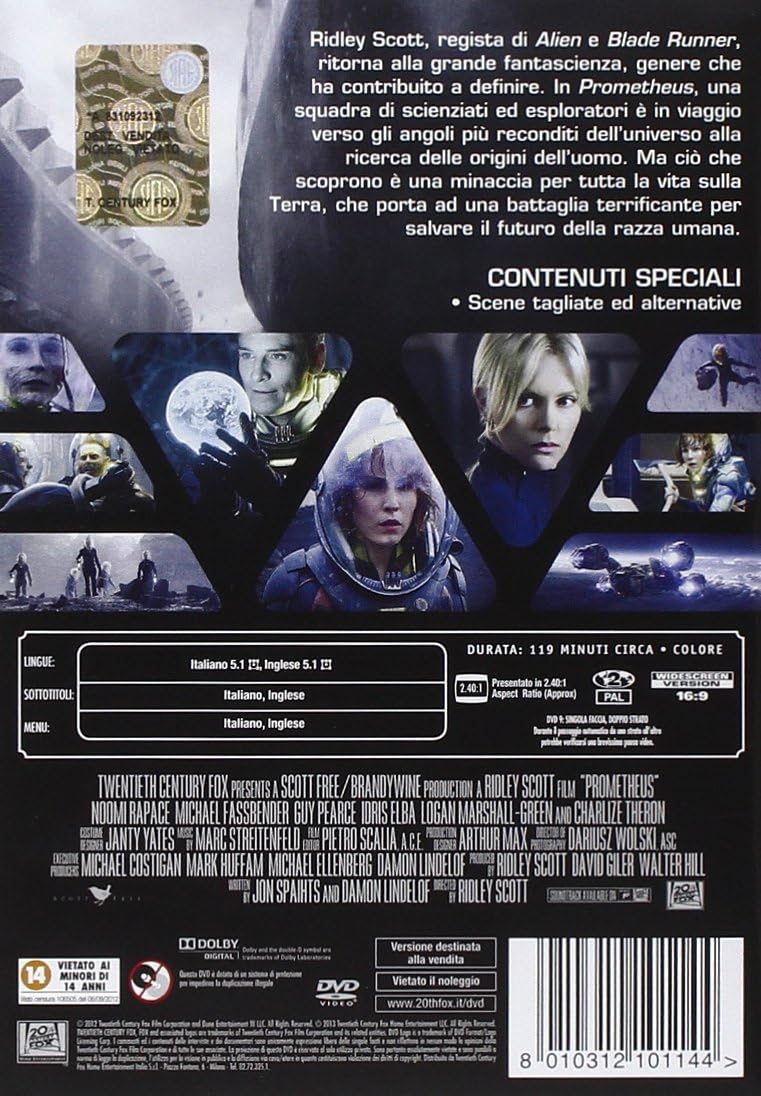 Prometheus (DVD singolo