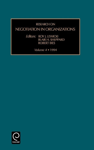Research on Negotiation in Organizations