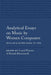 Analytical Essays on Music by Women Composers: Secular & Sacred Music to 1900