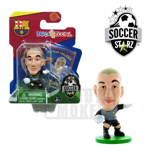 Soccerstarz - Barca Toon Victor Valdes Home Kit (Eng/Asian) /Figures