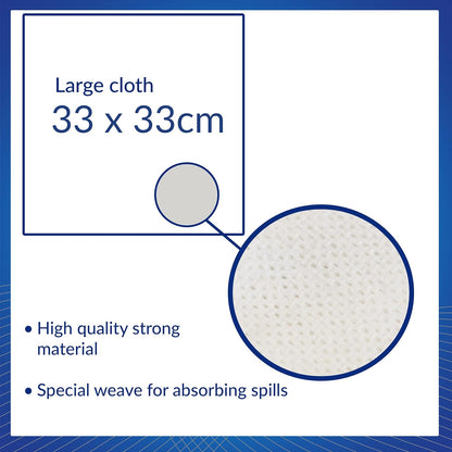 AF Safecloths General Use Absorbent Lint-free 340x320mm Ref SCH050 , White