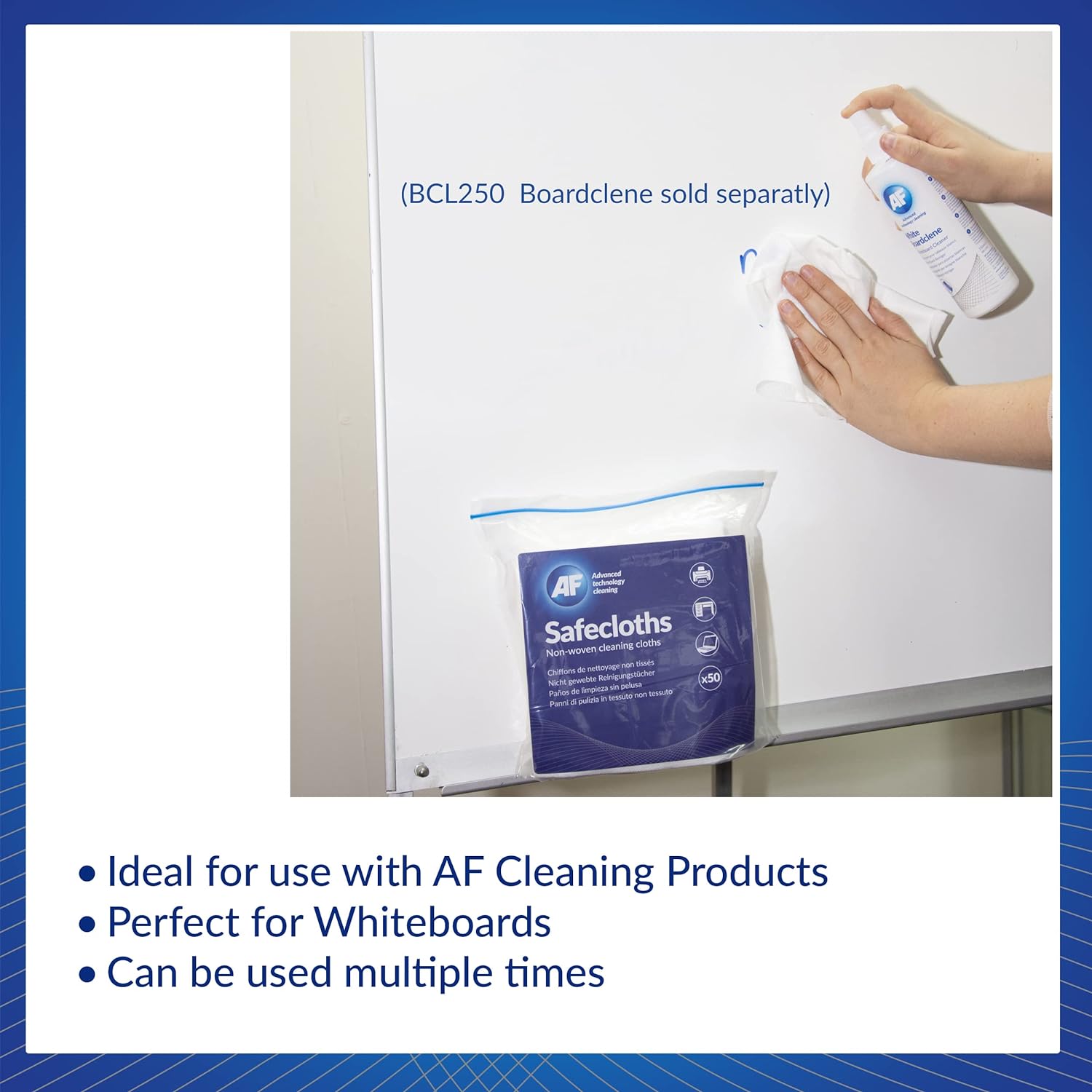 AF Safecloths General Use Absorbent Lint-free 340x320mm Ref SCH050 , White