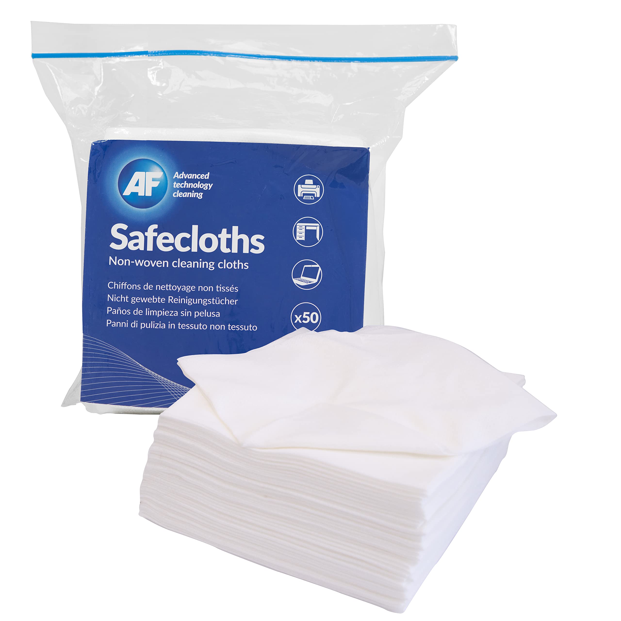 AF Safecloths General Use Absorbent Lint-free 340x320mm Ref SCH050 , White