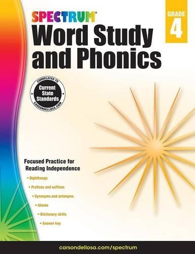 Spectrum Word Study and Phonics, Grade 4