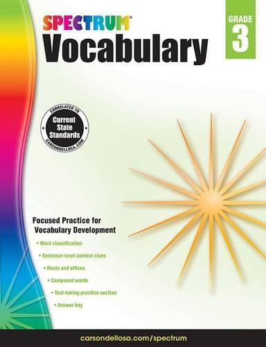 Spectrum Vocabulary, Grade 3