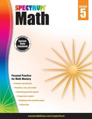 Spectrum Math Workbook, Grade 5