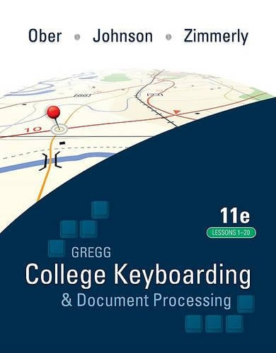 College Keyboarding & Document Processing