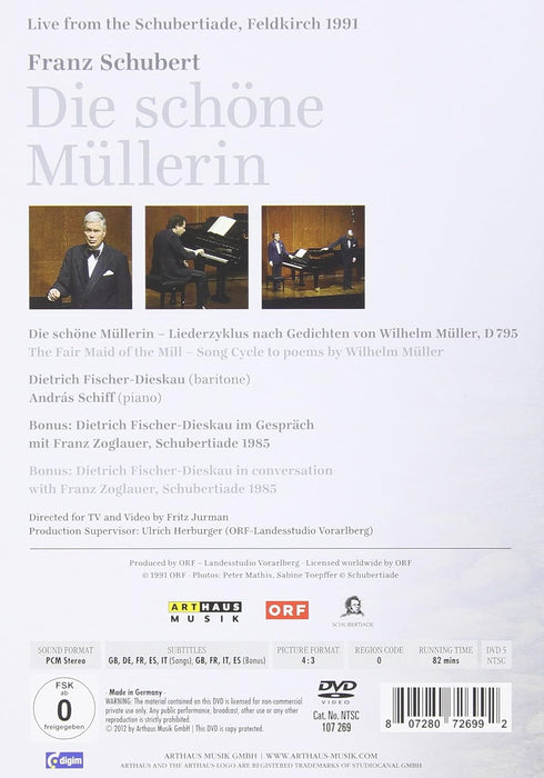 Schubert: Die Schone Mullerin (1991) (Dietrich Fischer-Dieskau/ András Schiff) (Arthaus: 107269)
