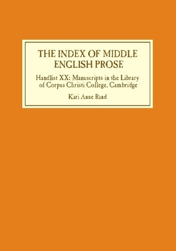 The Index of Middle English Prose