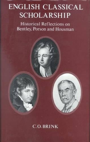 English Classical Scholarship