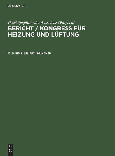 6. bis 8. Juli 1921, München (German Edition