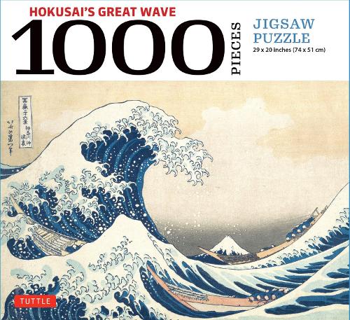 Hokusai's Great Wave - 1000 Piece Jigsaw Puzzle: Finished Size 29 in X 20 inch (74 x 51 cm