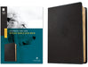NLT Courage for Life Study Bible for Men (Leatherlike, Onyx Lion, Filament Enabled)
