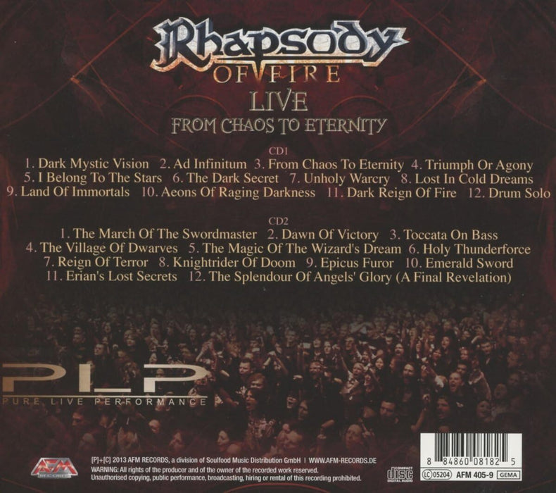 Live from chaos to eternity