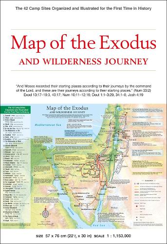 Map of the Exodus and Wilderness Journey