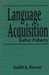 Language Acquisition after Puberty