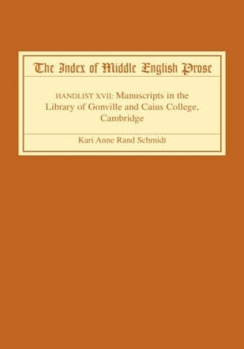 The Index of Middle English Prose