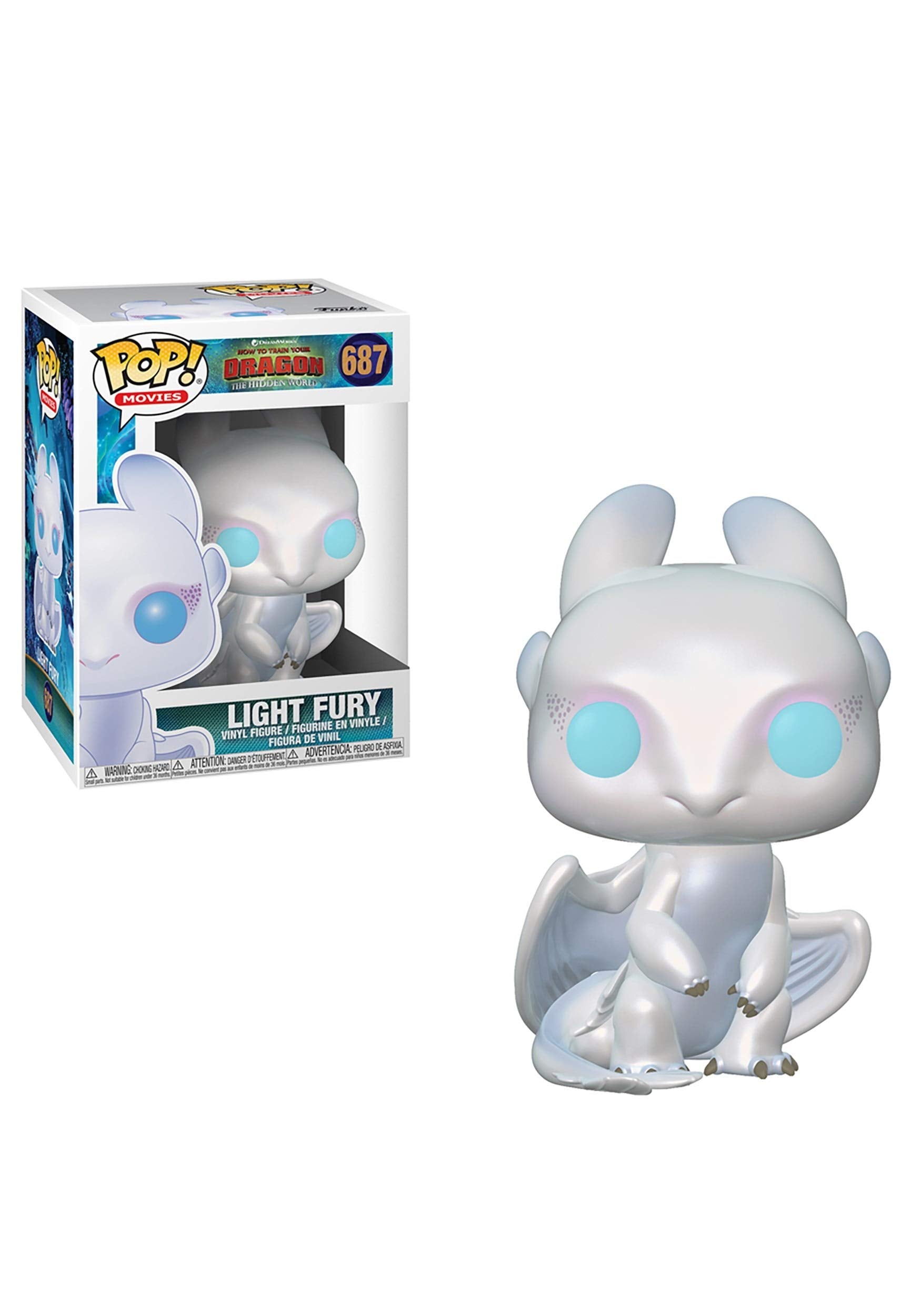 Funko Pop! Vinyl: How to Train Your Dragon 3: Light Fury - How to Train Your Dragon - Collectable Vinyl Figure - Gift Idea - Official Merchandise - Toys for Kids & Adults - Movies Fans