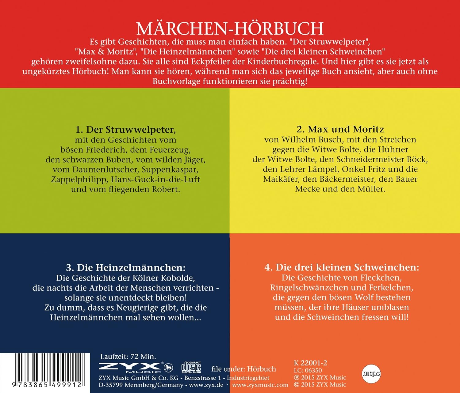 Der Struwwelpeter, Max & Moritz u.v.m.