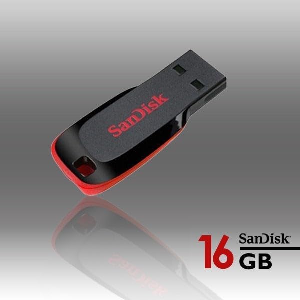 Pendrive SanDisk SDCZ50-B35 USB 2.0 Black, Capacity 16 GB
