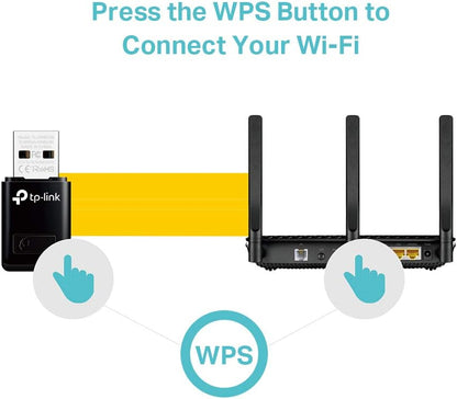 TP-Link 300Mbps Mini Wireless N USB WiFi Adapter, ideal for smooth HD video, voice streaming and online gaming,USB 2.0, Supports Windows 10/8.1/8/7/XP, Mac OS, Linux(TL-WN823N
