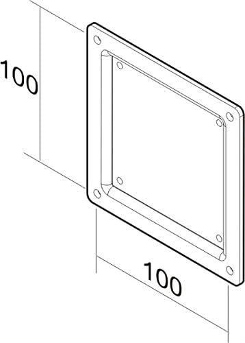 Newstar FPMA-VESA100 VESA Conversion Plate from VESA 75x75mm to 100x100mm - Black