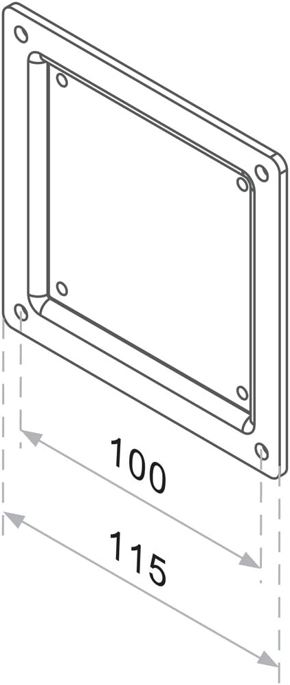 Newstar FPMA-VESA100 VESA Conversion Plate from VESA 75x75mm to 100x100mm - Black