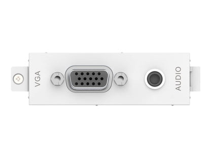 Vision TECHCONNECT V3 MODULE VGA-F AND MINIJACK Female 15-pin D-sub connector for PC output, with a 3.5mm