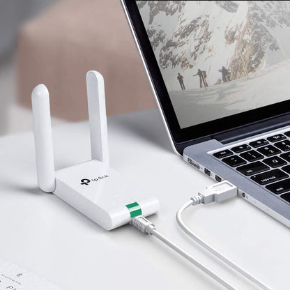 TP-Link TL-WN822N 300Mbps High Gain Wireless N USB Adapter, Stronger Coverage with High-Gain External Antenna, Boost Wi-Fi Coverage and Surfing Experience
