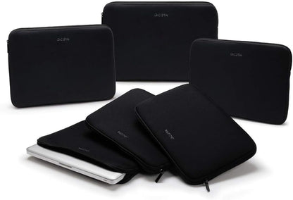 Dicota 16-17.3 Inch Perfect Skin Laptop Computer Carry Case, Lightweight Sleeve Laptop Case with Handles, Black