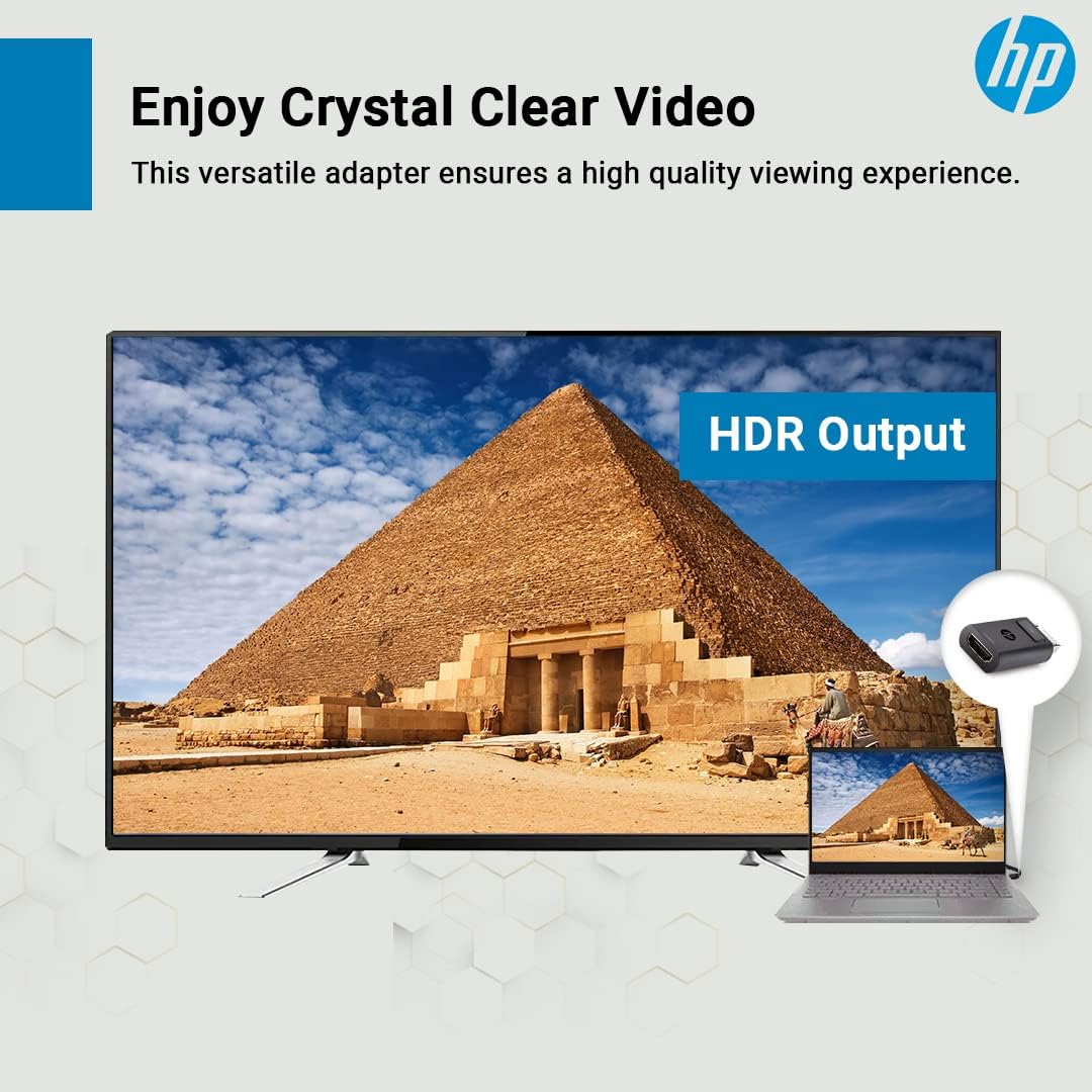 HP DisplayPort to HDMI 1.4 Adapter, Black