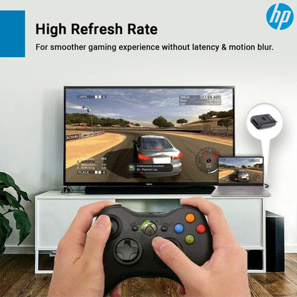 HP DisplayPort to HDMI 1.4 Adapter, Black