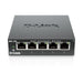 D-Link DES-105/B 5 Port Fast Ethernet Metal Desktop Switch, Hub, Internet Splitter, Metal, Fanless, Plug and Play - UK Model