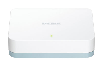 D-Link DGS-1005D 5-Port Gigabit Desktop Switch, Hub, Internet Splitter, Fanless, Plug and Play - UK Model
