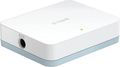 D-Link DGS-1005D 5-Port Gigabit Desktop Switch, Hub, Internet Splitter, Fanless, Plug and Play - UK Model