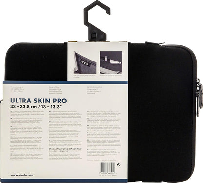 Dicota Ultra Skin 13-13.3 Inch PRO Laptop Computer and Tablet Carry Case, Lightweight Sleeve Laptop Case, Black