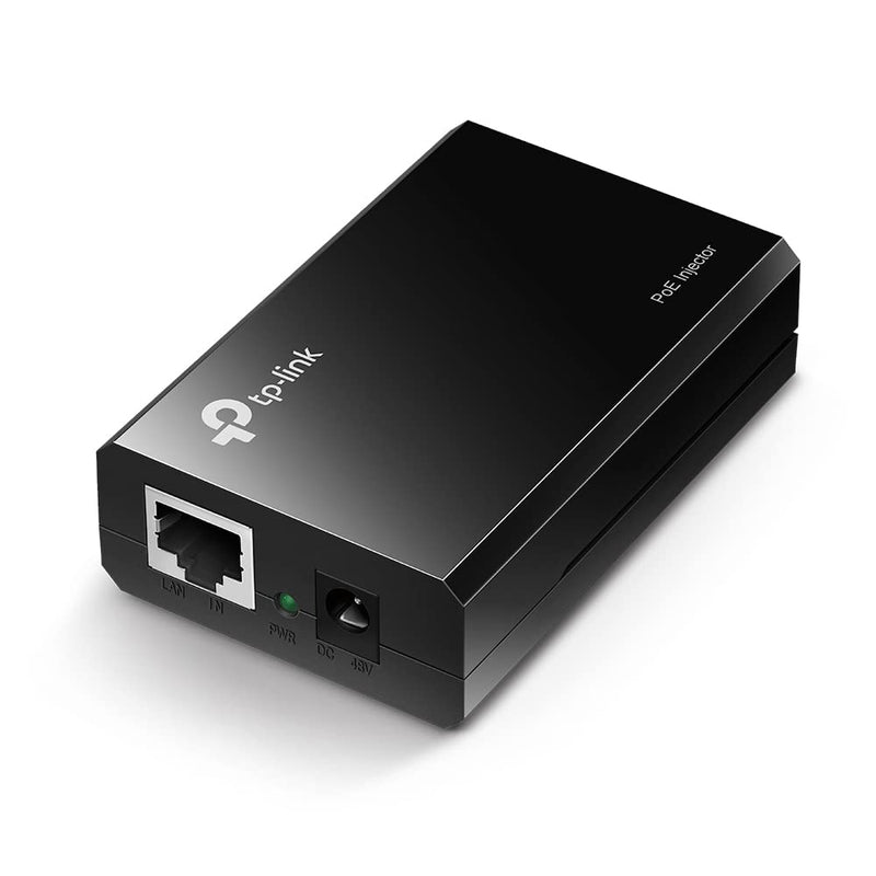 TP-Link 802.3at/af Gigabit PoE Injector , Non-PoE to PoE Adapter, supplies up to 15.4W, LED Indicator,Plug & Play , Desktop/Wall-Mount ,Distance Up to 100m, Black (PoE150S