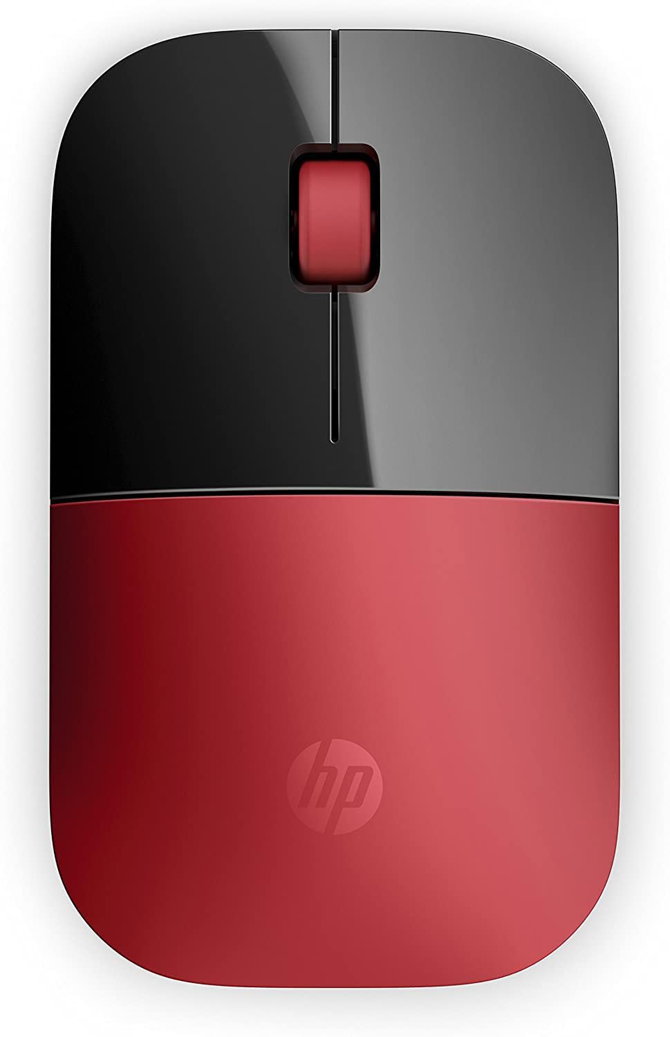 HP Z3700 Red 2.4 GHz USB Slim Wireless Mouse with Blue LED 1200 DPI Optical Sensor, Up to 16 Months Battery Life