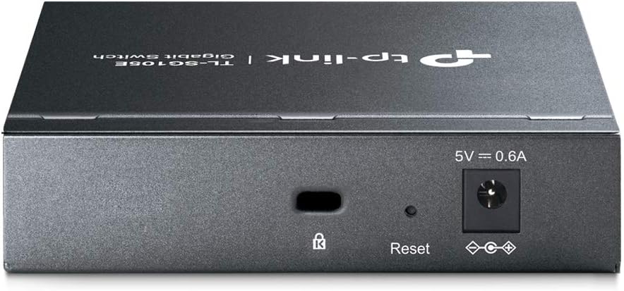 TP-Link Managed Network Switch 5-Port Gigabit, Support QoS VLAN IGMP Snooping, Network Monitoring through Web Interface, 2.82 W(TL-SG105E