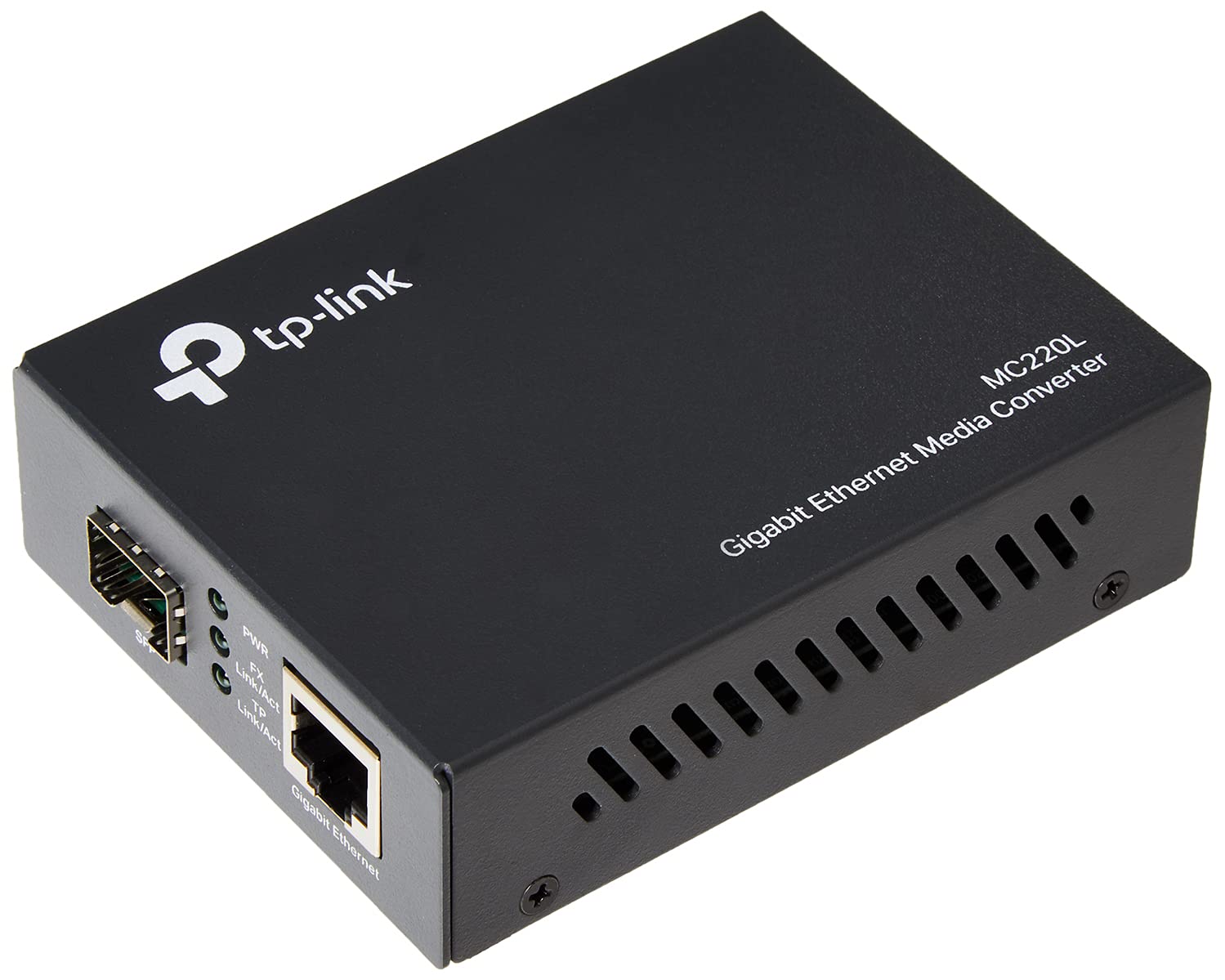 TP-Link Gigabit SFP Media Converter, Complies with IEEE 802.3ab and IEEE 802.3z, FX Port Supports Hot-Swappable (MC220L